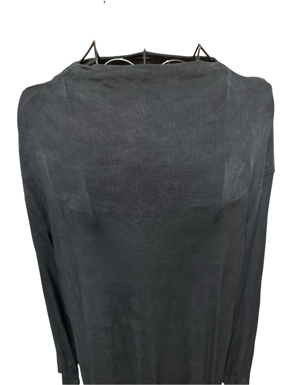 Chico's Black Long Sleeve Mock Neck Maxi Dress Classic travel - Picture 4 of 8